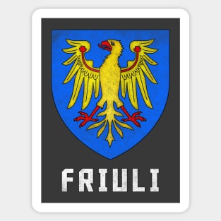 Friuli Venezia Giulia / Coat of Arms / Vintage Style Sticker